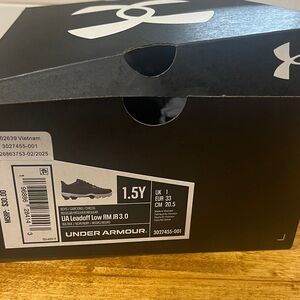 Under Armour Kids Cleats - Black and White